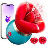 3 en 1 Aplikaĵa Teleregilo Grandbuŝa Vibrilo Kun 360° Langolekado & Suĉado & Vibrado